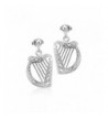 Rhodium Plated Sterling Silver Earrings