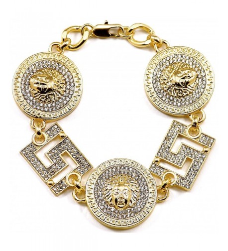 Medusa Bracelet Square Insert Cuban