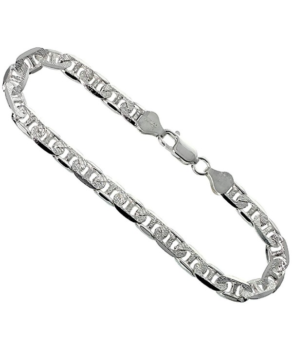 Sterling Silver Mariner Bracelet Diamond