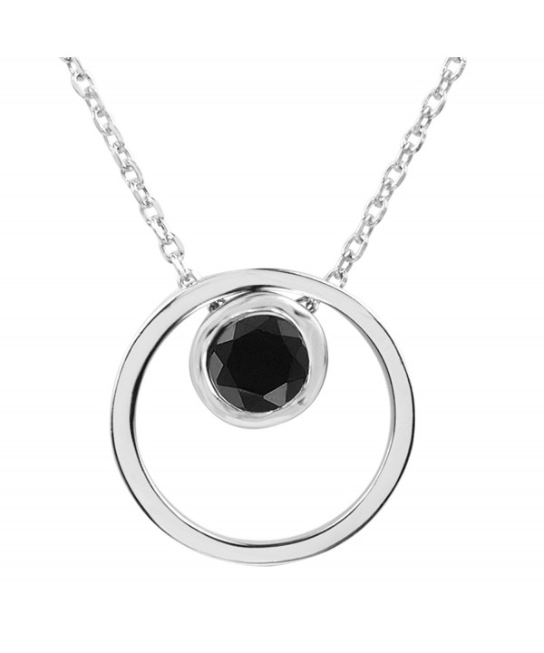 Sterling Silver Double Circle Pendant