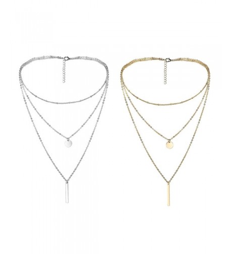 Thunaraz Layered Necklace Multilayer Necklece