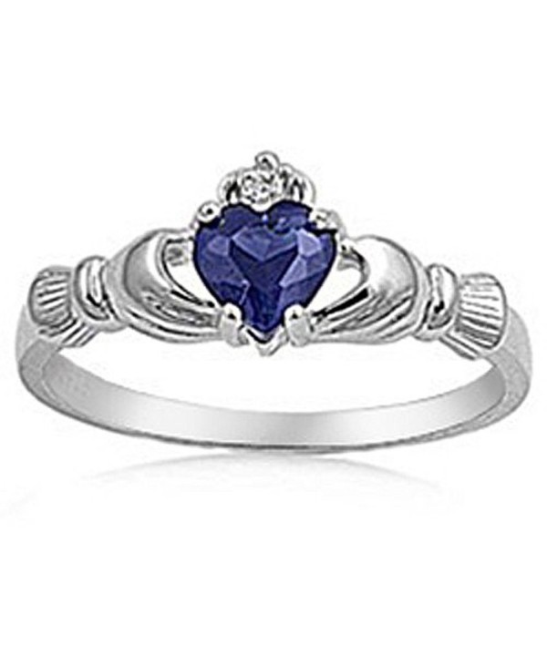 Sterling Zirconia Friendship Claddagh Available