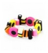 Bracelet Liquorice Allsorts Elasticated Resin