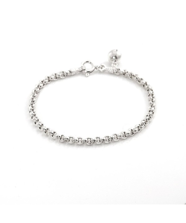 Silverly Womens Sterling Silver Bracelet