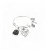 Happy Birthday Silver Expandable Bracelet