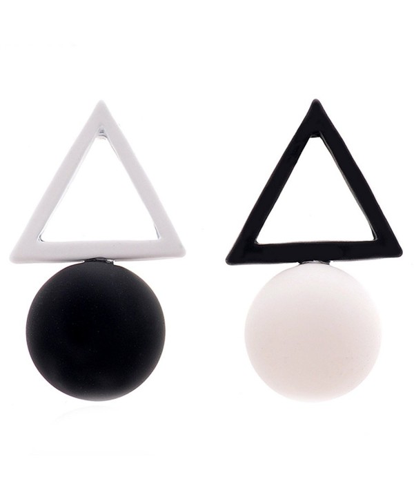 MISSUSO Geometric Different Earrings black white