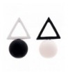 MISSUSO Geometric Different Earrings black white