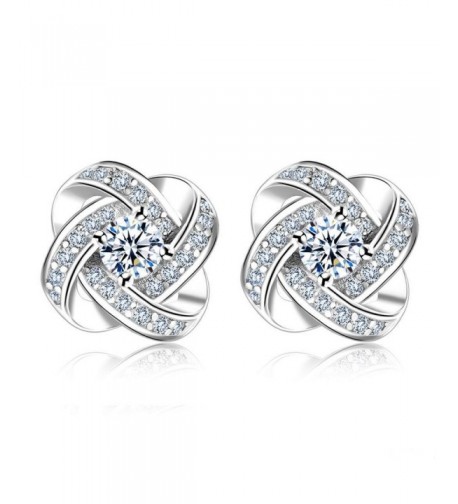 Eyesworld Sterling Silver Zirconia Earrings