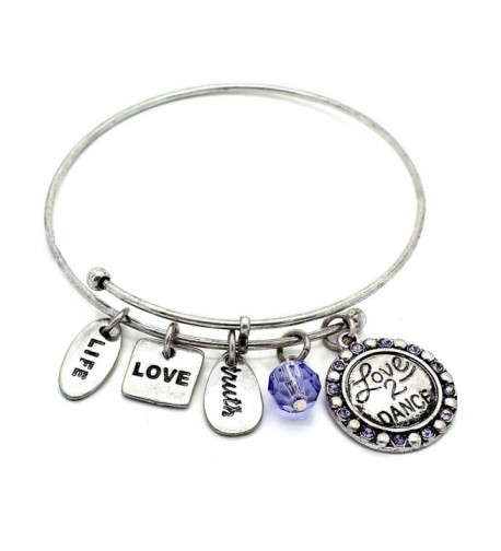 Symbology Dance Bangle Bracelet Silver