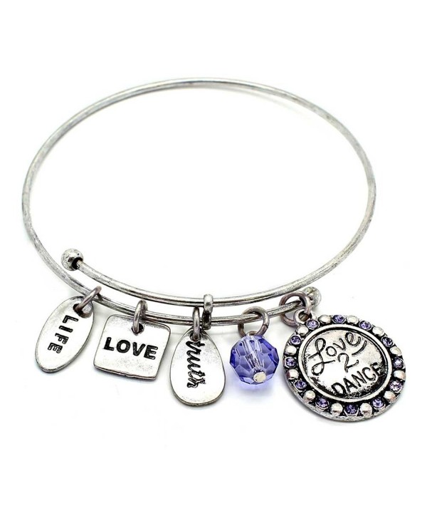 Symbology Dance Bangle Bracelet Silver