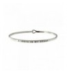 Always Inspirational Bangle Bracelet Rhodium