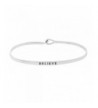 Inspirational BELIEVE Positive Engraved Bracelet