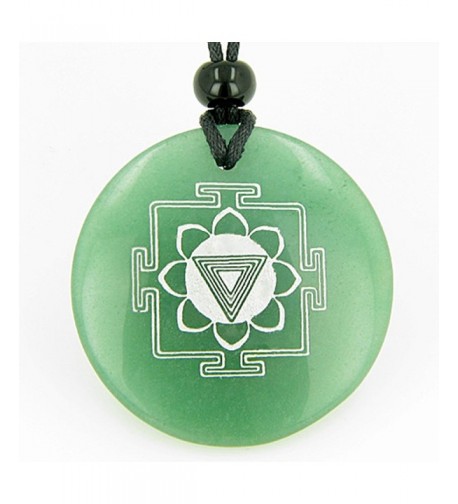 Yantra Amulet Quartz Pendant Necklace