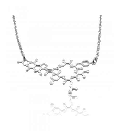 Oxytocin Molecule Necklace chemistry sterling silver