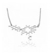 Oxytocin Molecule Necklace chemistry sterling silver