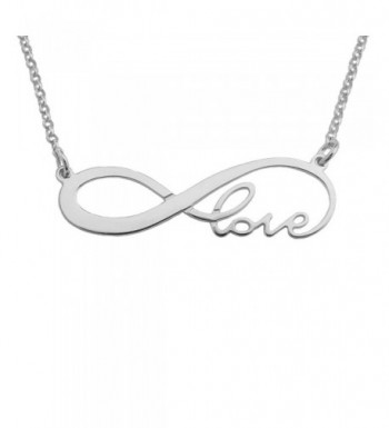 inf01L Sterling Silver Infinity Necklace