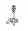 Sterling Silver Oxidized Dimensional Bulldog