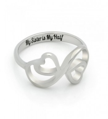 Sister Promise Double Heartl Engraved