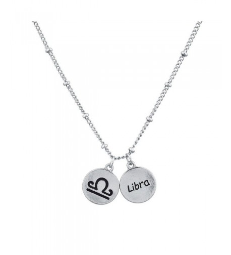 Lux Accessories Silvertone Astrological Necklace