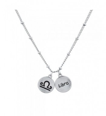 Lux Accessories Silvertone Astrological Necklace