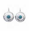 Western Simulated Turquoise Southwestern Earrings