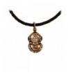 Vintage Helmet Marine Leather Necklace