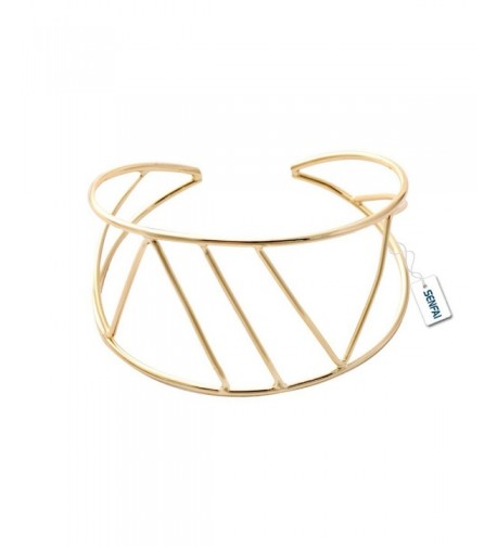 SENFAI Geometric Bangles Statement Bracelets