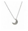 Sterling Silver Crescent Pendant Necklace