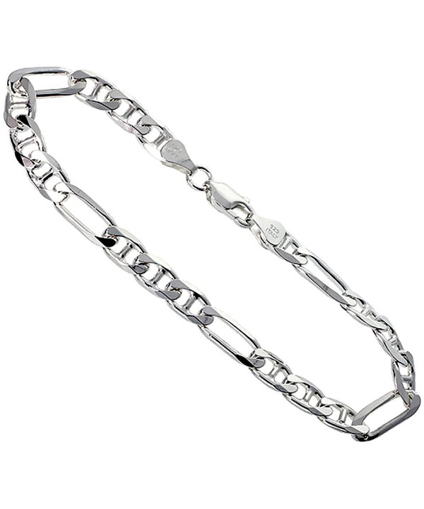 Sterling Silver Figarucci Bracelet Beveled