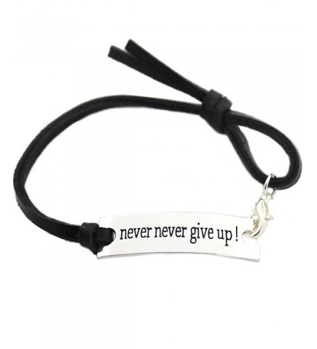 Inspirational Bracelet never Engraved Positive Thinking