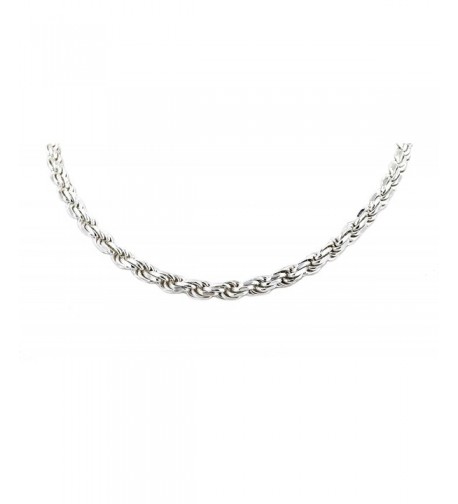 Solid Sterling Silver Diamond Chain