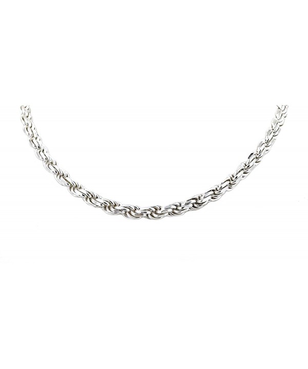 Solid Sterling Silver Diamond Chain