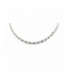 Solid Sterling Silver Diamond Chain