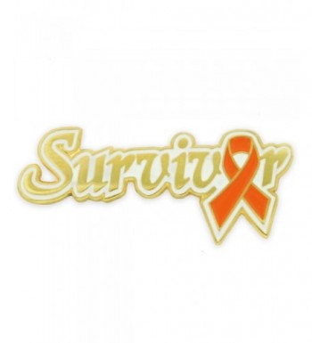 PinMarts Orange Awareness Ribbon Survivor