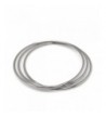 Round Stainless Steel Bangle Bracelets