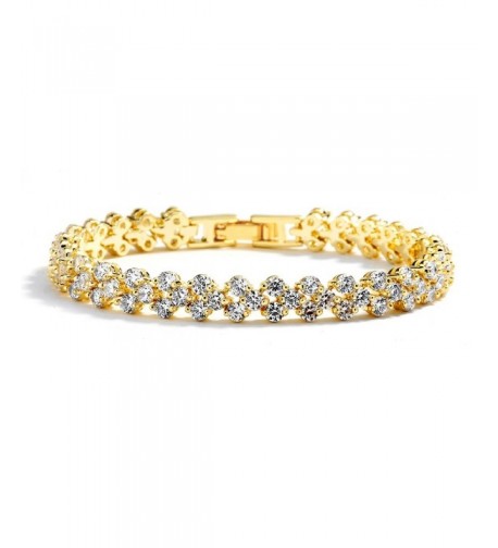 Mariell Plated Wedding Bridal Bracelet