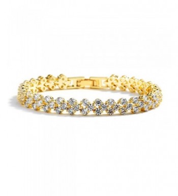 Mariell Plated Wedding Bridal Bracelet
