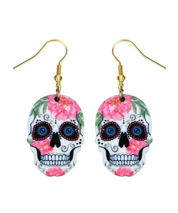 Liavys Sugar Skull Fashionable Earrings