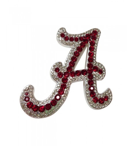 University Alabama Crystal Emblem Brooch