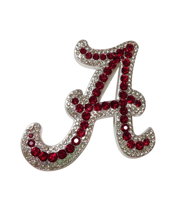 University Alabama Crystal Emblem Brooch