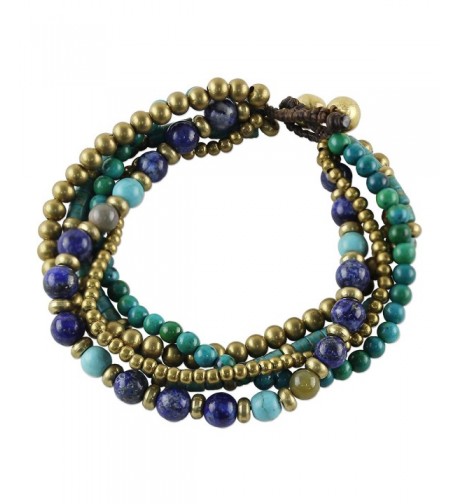 NOVICA Multi Gem Bracelet Freedom Expression