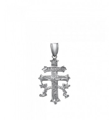 Sterling Silver Crucifix Caravaca Pendant