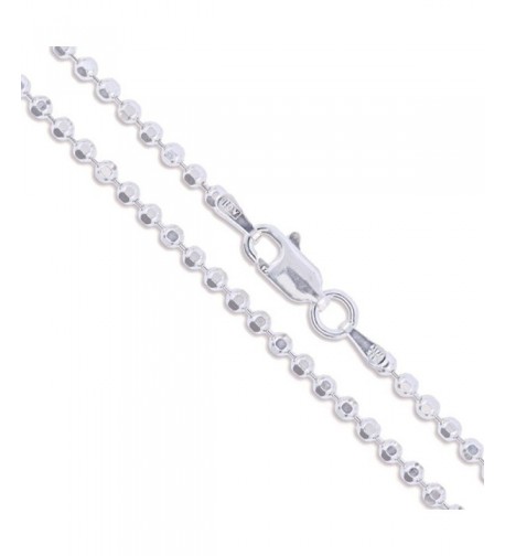 Sterling Silver Diamond Cut Chain Necklace