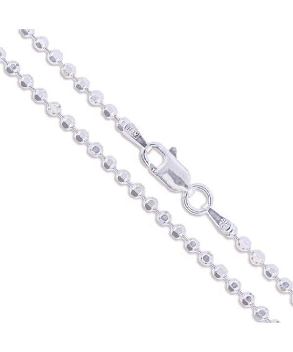 Sterling Silver Diamond Cut Chain Necklace