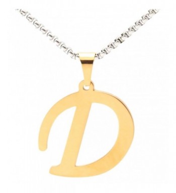 Necklace Letter Titanium Pendant Stainless