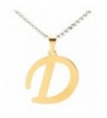 Necklace Letter Titanium Pendant Stainless