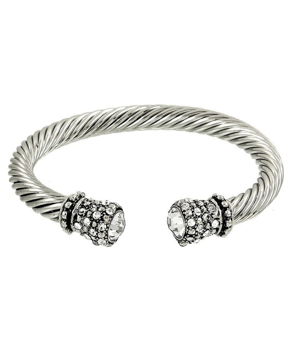 Crystal Rhinestone Cable Bracelet B0323 CR