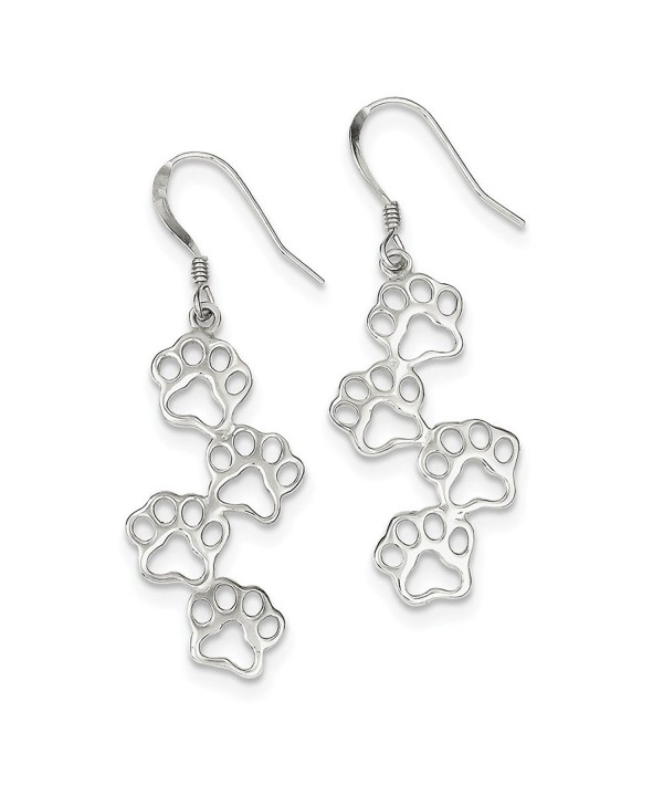 Sterling Silver Prints Dangle Earrings