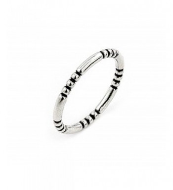 Plain Silver Decorated Stackable Sterling