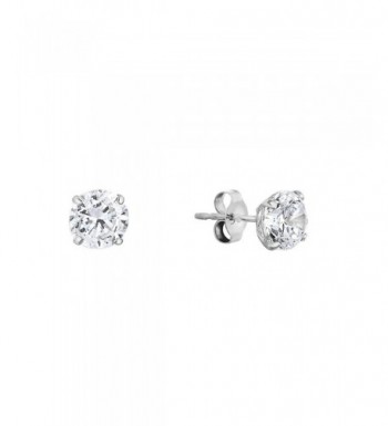 Solitaire Zirconia Earrings butterfly Pushbacks